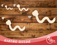 Load image into Gallery viewer, Unfinished Wood Balloon Snake Shape | DIY Craft Cutout | up to 46&quot; DIY
