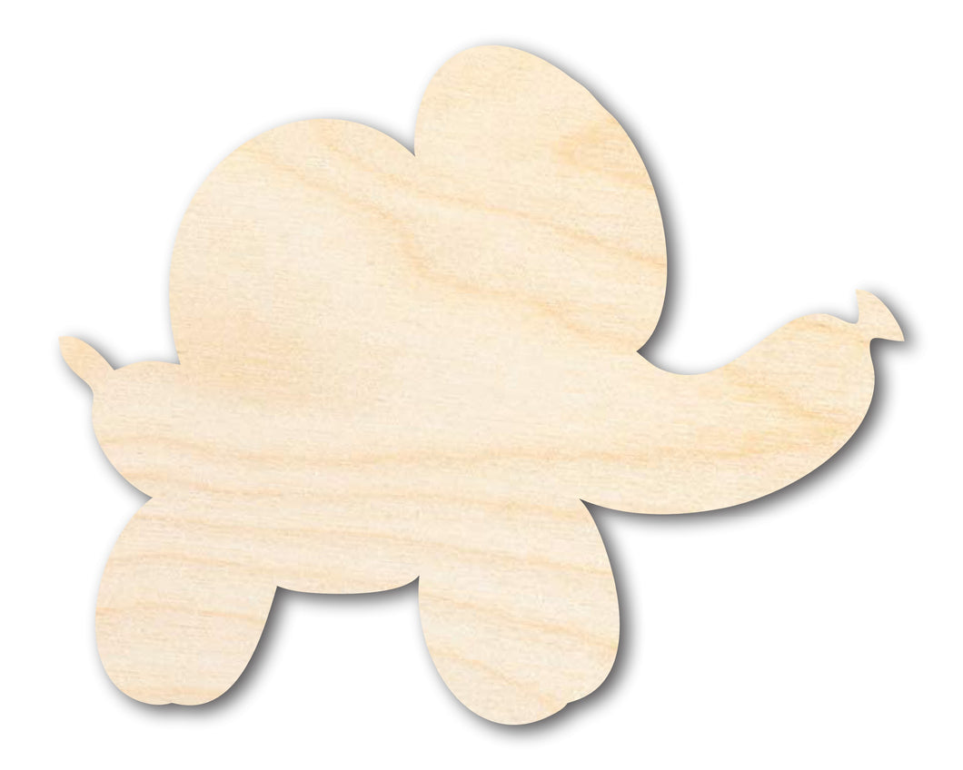 Unfinished Wood Balloon Elephant Shape | DIY Craft Cutout | up to 46