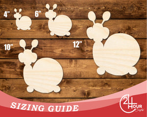 Unfinished Wood Balloon Snail Shape | DIY Craft Cutout | up to 46" DIY