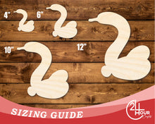 Load image into Gallery viewer, Unfinished Wood Balloon Swan Shape | DIY Craft Cutout | up to 46&quot; DIY
