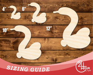 Unfinished Wood Balloon Swan Shape | DIY Craft Cutout | up to 46" DIY