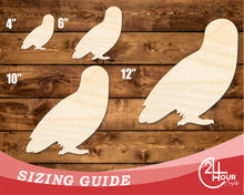 Load image into Gallery viewer, Unfinished Wood Spooky Owl Shape | DIY Craft Cutout | up to 46&quot; DIY
