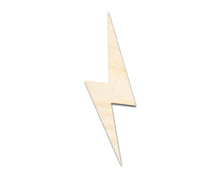 Load image into Gallery viewer, Unfinished Wood Lightning Bolt Shape | DIY Craft Cutout | up to 46&quot; DIY
