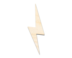 Unfinished Wood Lightning Bolt Shape | DIY Craft Cutout | up to 46" DIY