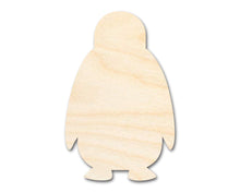 Load image into Gallery viewer, Unfinished Wood Cute Penguin Shape | DIY Craft Cutout | up to 46&quot; DIY
