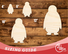 Load image into Gallery viewer, Unfinished Wood Cute Penguin Shape | DIY Craft Cutout | up to 46&quot; DIY
