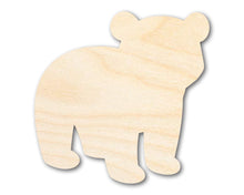 Load image into Gallery viewer, Unfinished Wood Cute Polar Bear Shape | DIY Craft Cutout | up to 46&quot; DIY
