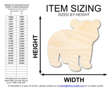 Load image into Gallery viewer, Unfinished Wood Cute Polar Bear Shape | DIY Craft Cutout | up to 46&quot; DIY
