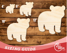 Load image into Gallery viewer, Unfinished Wood Cute Polar Bear Shape | DIY Craft Cutout | up to 46&quot; DIY
