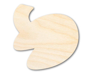 Unfinished Wood Open Fortune Cookie Shape | DIY Craft Cutout | up to 46" DIY