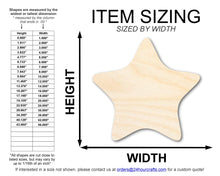 Load image into Gallery viewer, Unfinished Wood Cute Starfish Shape | DIY Craft Cutout | up to 46&quot; DIY
