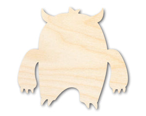 Unfinished Wood Angry Monster Shape | DIY Craft Cutout | up to 46" DIY