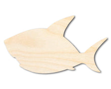 Load image into Gallery viewer, Unfinished Wood Cute Shark Shape | DIY Craft Cutout | up to 46&quot; DIY
