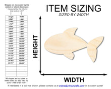 Load image into Gallery viewer, Unfinished Wood Cute Goldfish Shape | DIY Craft Cutout | up to 46&quot; DIY
