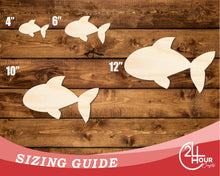 Load image into Gallery viewer, Unfinished Wood Cute Goldfish Shape | DIY Craft Cutout | up to 46&quot; DIY
