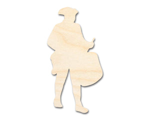 Unfinished Wood War Drummer Shape | DIY Craft Cutout | up to 46" DIY