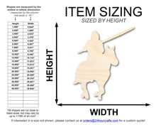 Load image into Gallery viewer, Unfinished Wood Knight Shape | DIY Craft Cutout | up to 46&quot; DIY
