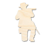 Load image into Gallery viewer, Unfinished Wood Shooting Soldier Shape | DIY Craft Cutout | up to 46&quot; DIY
