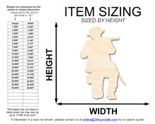 Load image into Gallery viewer, Unfinished Wood Shooting Soldier Shape | DIY Craft Cutout | up to 46&quot; DIY
