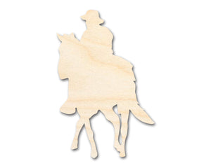 Unfinished Wood Soldier Riding Horse Shape | DIY Craft Cutout | up to 46" DIY