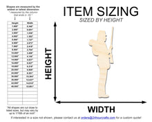 Load image into Gallery viewer, Unfinished Wood Soldier With Rifle Shape | DIY Craft Cutout | up to 46&quot; DIY
