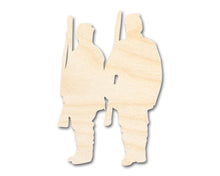 Load image into Gallery viewer, Unfinished Wood Two Soldiers Shape | DIY Craft Cutout | up to 46&quot; DIY
