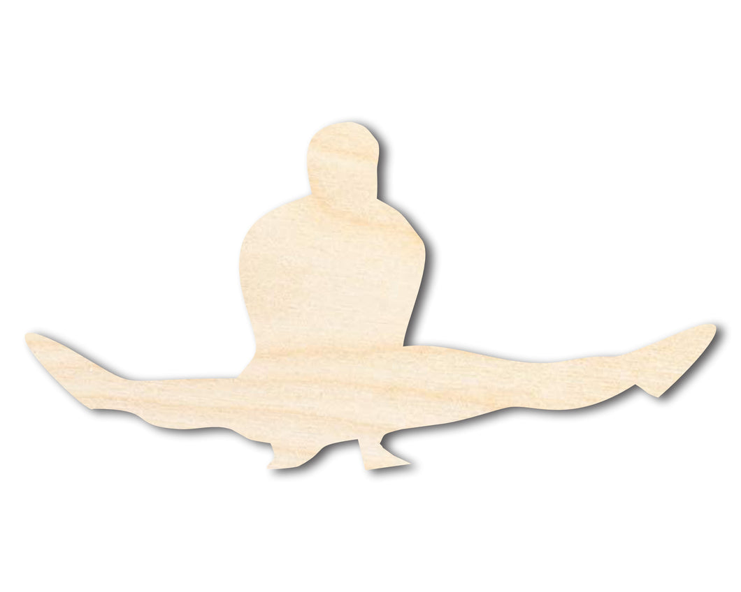 Unfinished Wood Gymnast Press Up Shape | DIY Craft Cutout | up to 46
