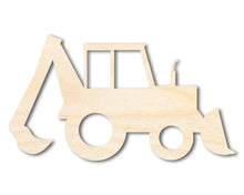 Load image into Gallery viewer, Unfinished Wood Backhoe Shape | DIY Craft Cutout | up to 46&quot; DIY
