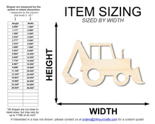 Load image into Gallery viewer, Unfinished Wood Backhoe Shape | DIY Craft Cutout | up to 46&quot; DIY
