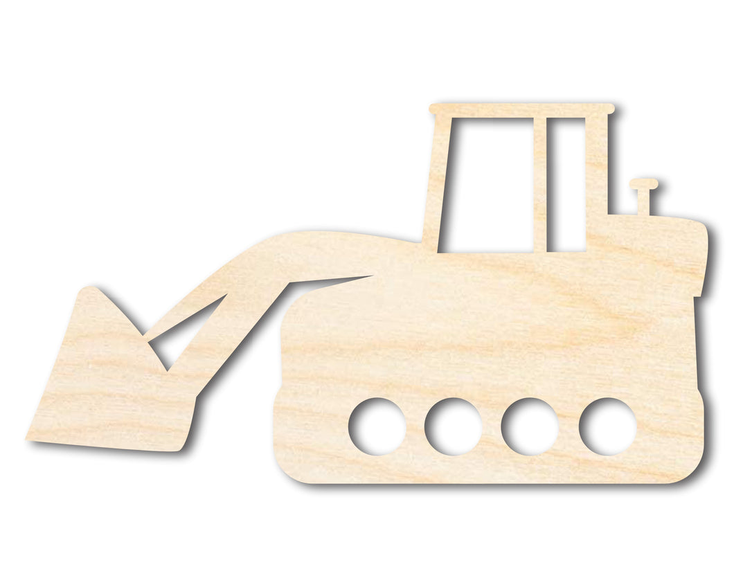 Unfinished Wood Excavator Shape | DIY Craft Cutout | up to 46