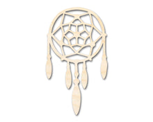 Load image into Gallery viewer, Unfinished Wood Dreamcatcher with Beads Shape | DIY Craft Cutout | up to 46&quot; DIY
