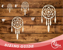 Load image into Gallery viewer, Unfinished Wood Dreamcatcher with Beads Shape | DIY Craft Cutout | up to 46&quot; DIY
