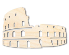 Load image into Gallery viewer, Unfinished Wood Colosseum Shape | DIY Craft Cutout | up to 46&quot; DIY
