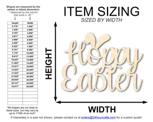 Unfinished Wood Hoppy Easter Shape | DIY Craft Cutout | up to 46" DIY