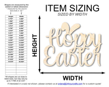 Load image into Gallery viewer, Unfinished Wood Hoppy Easter Shape | DIY Craft Cutout | up to 46&quot; DIY
