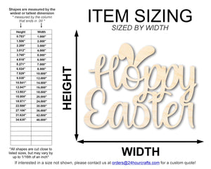 Unfinished Wood Hoppy Easter Shape | DIY Craft Cutout | up to 46" DIY