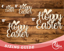 Load image into Gallery viewer, Unfinished Wood Hoppy Easter Shape | DIY Craft Cutout | up to 46&quot; DIY
