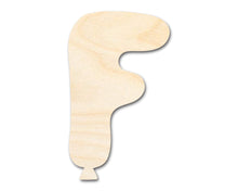 Load image into Gallery viewer, Unfinished Wood Balloon Letter F Shape | DIY Craft Cutout | up to 46&quot; DIY
