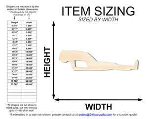 Unfinished Wood Yoga Fish Pose Shape | DIY Craft Cutout | up to 46" DIY