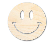 Load image into Gallery viewer, Unfinished Wood Smiley Face Shape | DIY Craft Cutout | up to 46&quot; DIY
