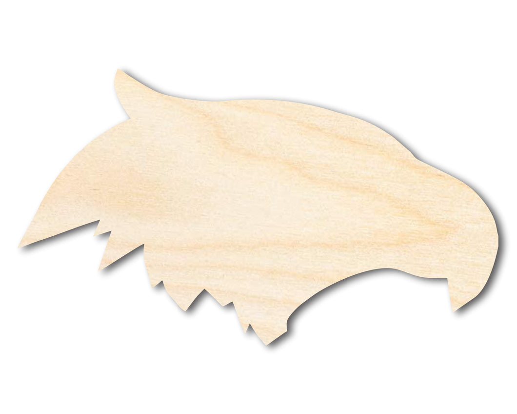 Unfinished Wood Eagle Mascot Shape | DIY Craft Cutout | up to 46