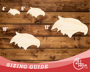 Unfinished Wood Eagle Mascot Shape | DIY Craft Cutout | up to 46" DIY