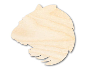 Unfinished Wood Tiger Mascot Shape | DIY Craft Cutout | up to 46" DIY