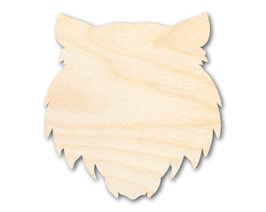 Unfinished Wood Tiger Mascot Shape | DIY Craft Cutout | up to 46" DIY