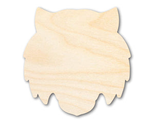 Unfinished Wood Tiger Mascot Shape | DIY Craft Cutout | up to 46" DIY