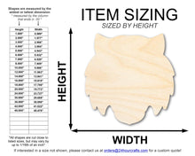 Load image into Gallery viewer, Unfinished Wood Tiger Mascot Shape | DIY Craft Cutout | up to 46&quot; DIY
