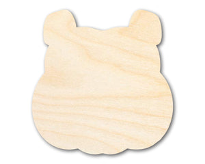 Unfinished Wood Bulldog Mascot Shape | DIY Craft Cutout | up to 46" DIY