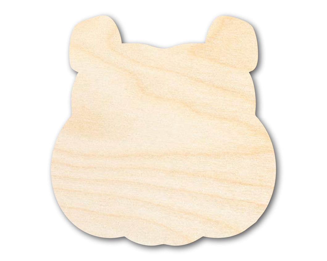 Unfinished Wood Bulldog Mascot Shape | DIY Craft Cutout | up to 46