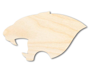 Unfinished Wood Panther Mascot Shape | DIY Craft Cutout | up to 46" DIY