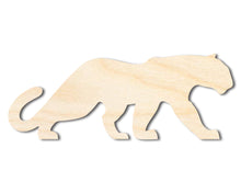 Load image into Gallery viewer, Unfinished Wood Panther Mascot Shape | DIY Craft Cutout | up to 46&quot; DIY
